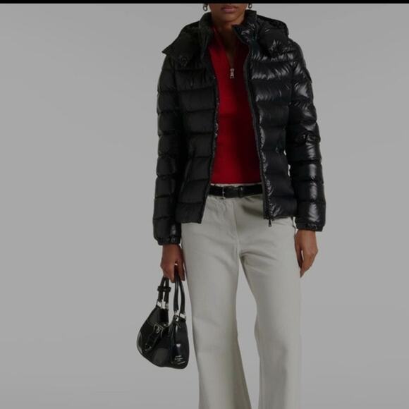 Moncler Bady down   Black Shiny Jacket  Size 4/Midium - Picture 2 of 15